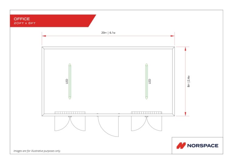 20 x 8 - Anti-Vandal - Office - Floor Plan